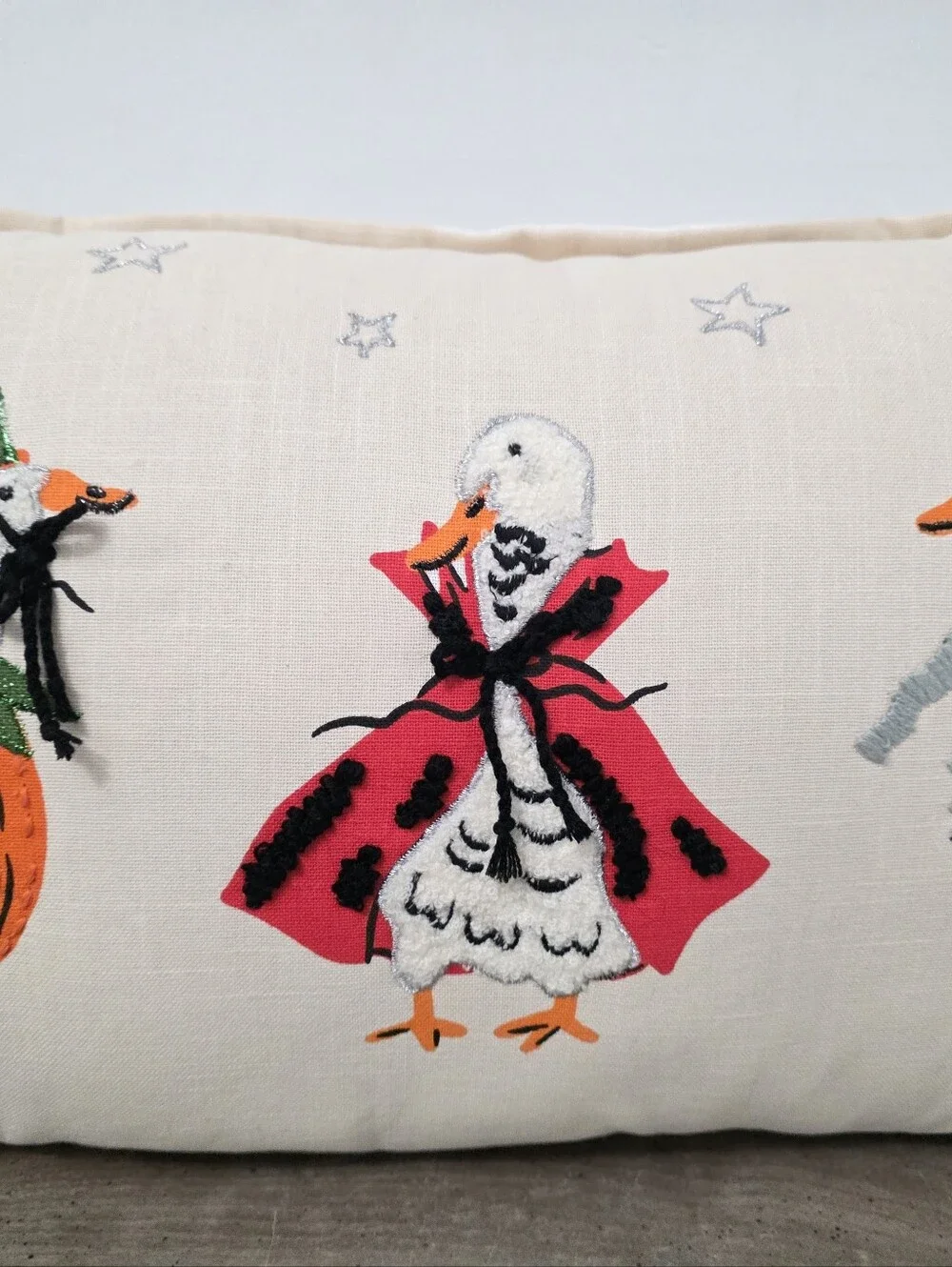 Isaac Mizrahi Halloween Goose Decorative Pillow New